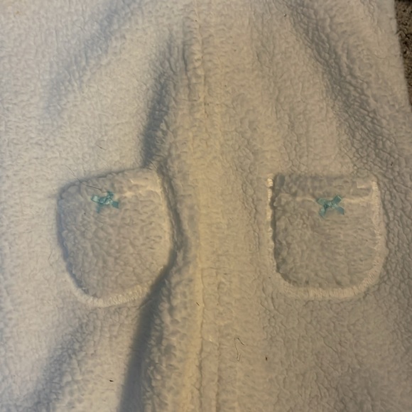 Carters Girls Fleece Hooded Onesie - Picture 2 of 3